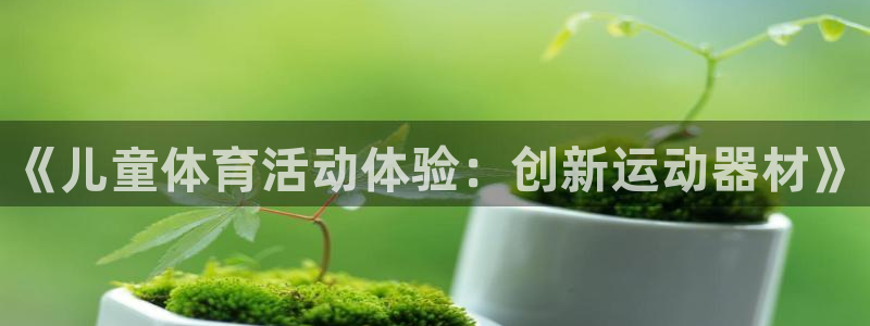 意昂体育4平台APP:《儿童体育活动体验:创新运动器材》